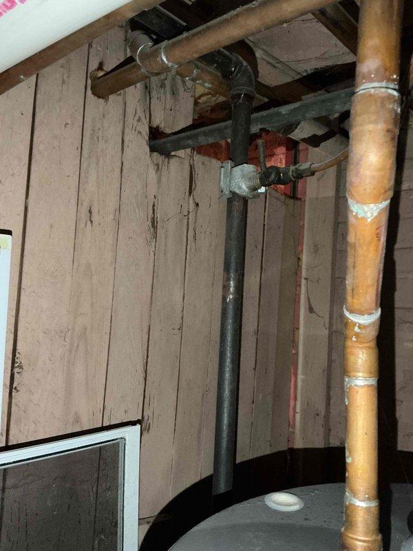 Conducted on-site assessment of basement utility area to provide estimate for sump pump installation. Evaluated existing plumbing infrastructure including copper water lines, drainage pipes, and shutoff valves to determine optimal placement and integration points for new sump pump system. Documented current mechanical room conditions, wall construction, and available floor space to develop comprehensive installation plan and material requirements.
