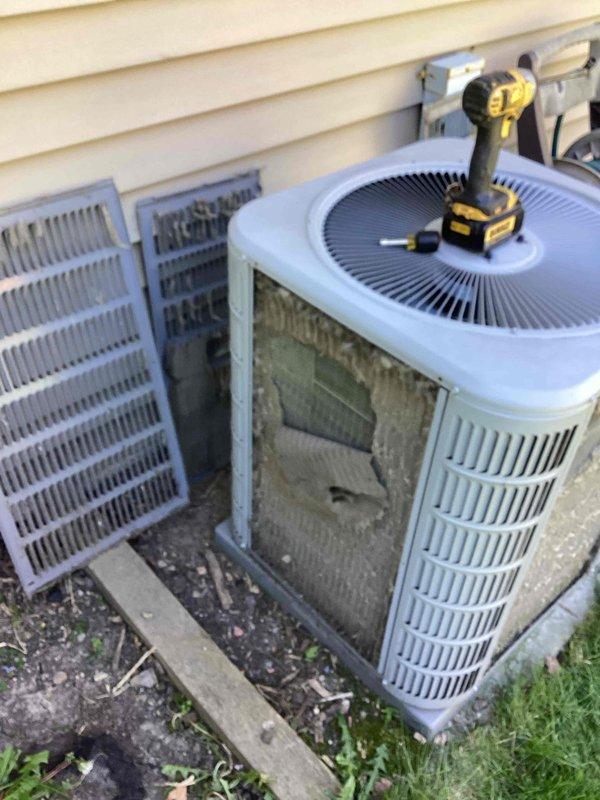 Completed comprehensive AC tune-up service on three outdoor condensing units, performing standard maintenance inspections, cleaning, and system checks. Verified proper operation of associated indoor furnace unit, inspected gas connections, venting systems, and confirmed all safety controls functioning correctly. All equipment operating within normal parameters upon completion.
