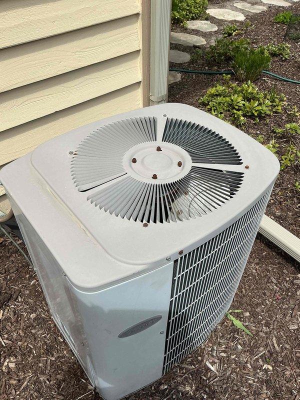 Completed comprehensive cooling tune-up and maintenance on two residential HVAC systems as part of recurring membership agreement. Performed thorough inspection of Bryant furnace system in basement utility area, including evaluation of ductwork connections, plenum assembly, and humidifier components. Conducted full preventive maintenance on both outdoor condenser units, inspecting fan assembly operation, refrigerant levels, electrical connections, and overall system performance to ensure optimal efficiency for the cooling season.
