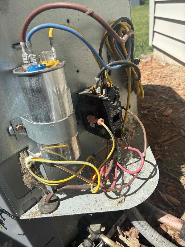 Completed comprehensive AC tune-up service on residential cooling system. Performed thorough inspection of outdoor condenser unit, including examination of electrical components such as capacitor and contactor with associated wiring connections, verified proper operation of all mechanical components, and inspected ductwork system interior for cleanliness and structural integrity.