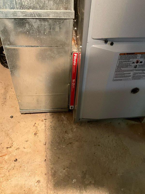 Conducted comprehensive HVAC system evaluation for furnace and air conditioning replacement in residential basement installation. Assessed existing equipment condition, noting significant moisture accumulation and aging components on current air handler unit. Documented basement infrastructure including ductwork configuration, structural support elements, and available installation space for new natural gas furnace and AC system. Provided detailed replacement estimate for complete HVAC system upgrade.