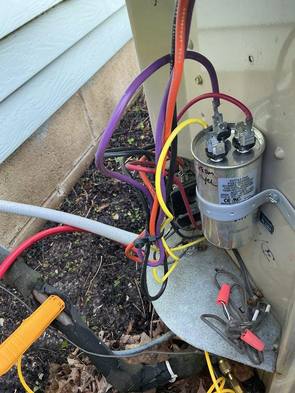Completed comprehensive seasonal tune-up on residential split HVAC system including outdoor condensing unit and indoor furnace. Performed standard maintenance protocol including visual inspection of all accessible components, tested capacitor and contactor operation with diagnostic equipment, verified electrical connections, and confirmed proper system operation. Unit found in good working condition with no immediate service needs identified.