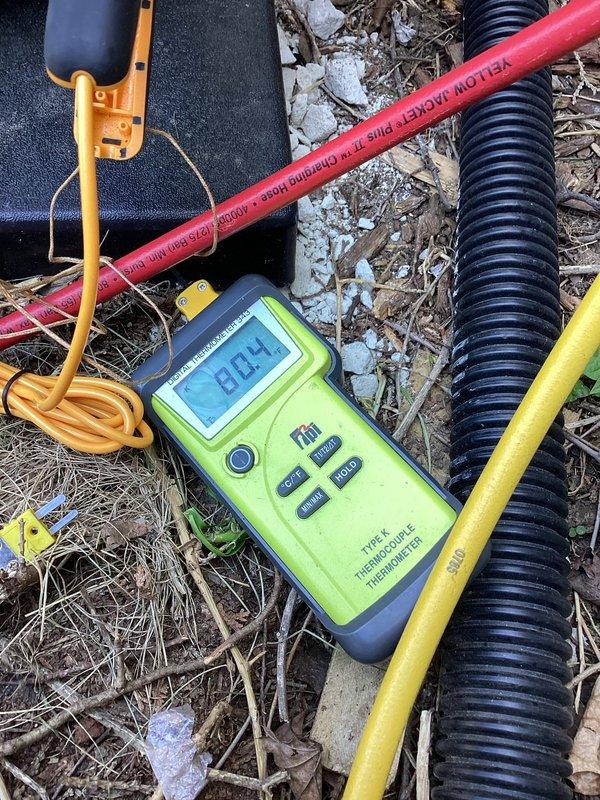 Performed air conditioning system startup on new installation. Verified all condensate valves were open and operational across zones 1-4. Utilized digital thermocouple thermometer and manifold gauge set to measure system temperatures and refrigerant pressures, confirming proper charge levels and system readiness. All equipment tested and verified ready for operation.