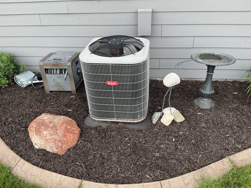 Conducted comprehensive HVAC system replacement estimate for residential property. Assessed existing outdoor air conditioning condenser unit and indoor Bryant furnace system, documenting current equipment condition and installation configuration. Evaluated ductwork, PVC condensate drainage, electrical connections, and overall system compatibility to provide accurate replacement recommendations and specifications.