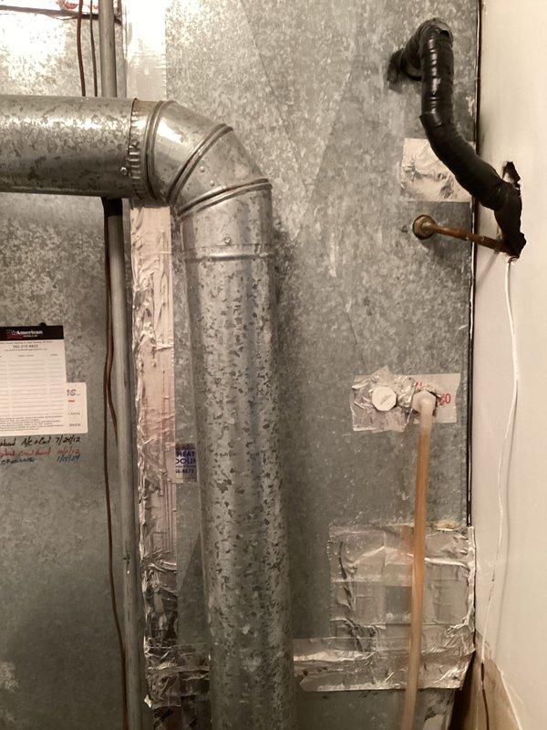 Responded to no cool air complaint on aging Distinctions brand air conditioning system. Upon arrival, performed diagnostic evaluation of both indoor air handler and outdoor condensing unit. Inspected ductwork in mechanical room showing dust accumulation and verified airflow pathways. Examined outdoor unit positioned on concrete pad with proper clearances maintained. Assessed system components including condenser coil, electrical connections at disconnect box, and refrigerant line set. Unit restored to proper cooling operation with homeowner satisfied with results.