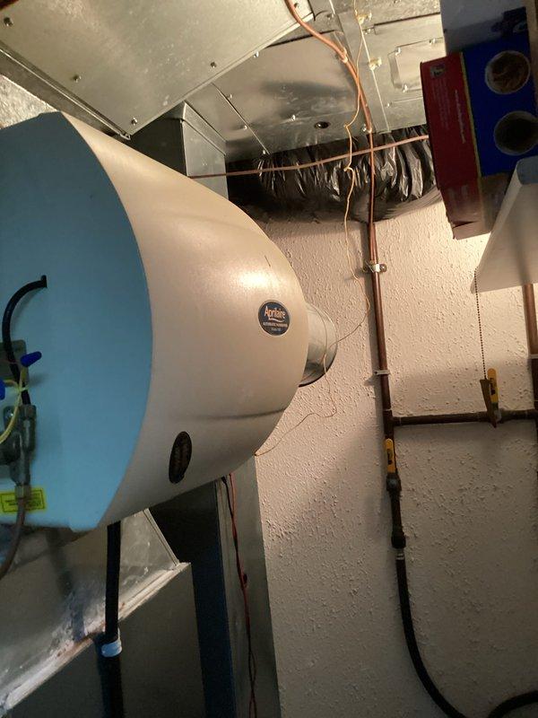 Completed comprehensive furnace and AC tune-up maintenance service. Upon arrival, confirmed that no UV lamp system is present in the equipment despite prior notification requesting UV lamp replacement. Performed standard preventive maintenance procedures on both heating and cooling systems, inspected all mechanical components, verified proper operation of HVAC equipment and water heater in utility space.