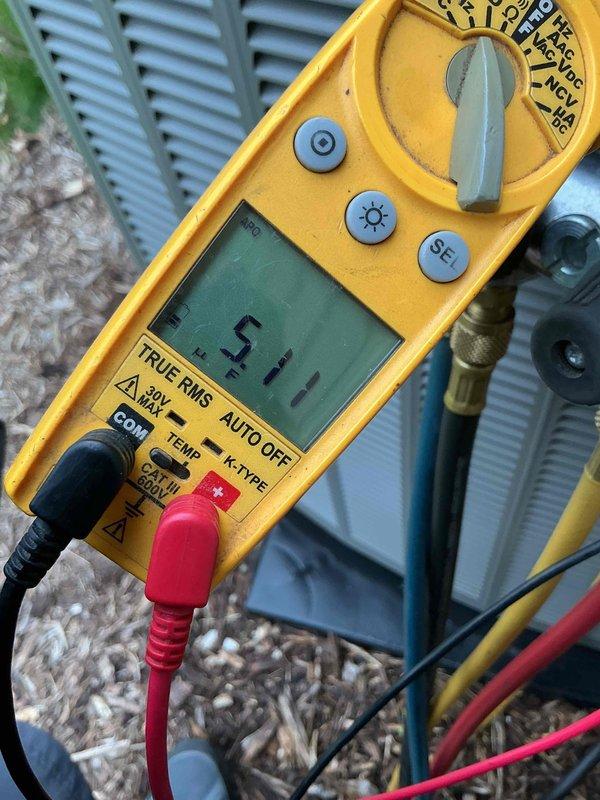Completed scheduled biannual preventive maintenance visit on Lennox outdoor condensing unit as part of prepaid membership program. Performed comprehensive system inspection including electrical diagnostics with digital multimeter to verify proper voltage and amperage readings. Unit found operating within normal parameters with no deficiencies noted.