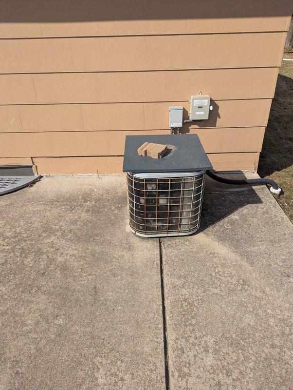 Completed comprehensive tune-up service on two systems: a standard outdoor air conditioning unit with grid-style metal casing and a Mitsubishi Electric heat pump unit. Performed routine maintenance inspections, verified proper operation of both units, checked refrigerant lines and electrical connections, and confirmed all components were functioning within manufacturer specifications.
