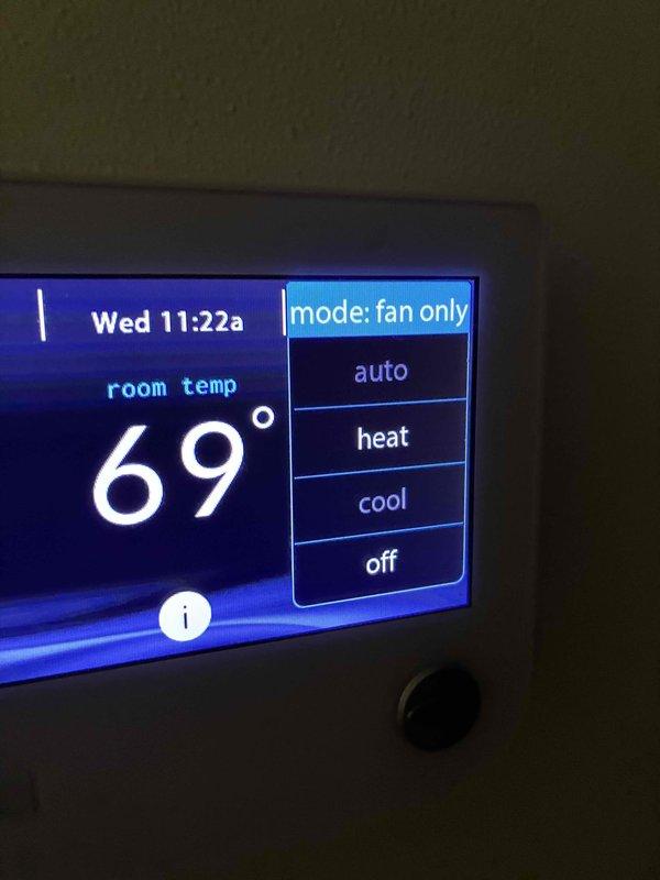 Responded to service call for non-operational air conditioning system. Upon arrival, discovered thermostat was not properly configured to communicate with the AC unit following a previous control board replacement. Accessed thermostat settings and successfully added the non-communicating AC system to the thermostat programming, restoring full cooling functionality. Verified system operation in cooling mode and confirmed proper temperature control.