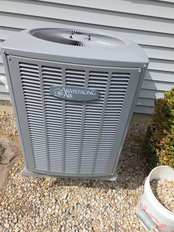 Completed routine cooling system maintenance visit as part of residential membership agreement. Performed comprehensive inspection and servicing of Armstrong Air outdoor condenser unit and indoor air handler system with integrated humidifier, verifying proper operation of all components and ensuring system readiness for continued reliable performance.
