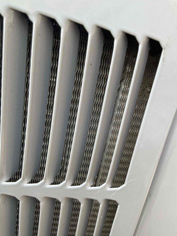 Completed family membership cooling maintenance visit and inspected furnace per customer request due to home inspector's concerns regarding corrosion and potential leak. Performed standard cooling system inspection, checked air distribution through supply vents, and examined control board and electrical connections. Documented equipment conditions with photos showing supply grille and control board assembly with wiring connections at outdoor unit.