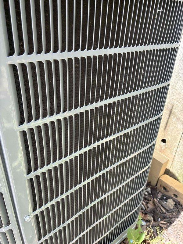 Responded to no cooling call where air conditioning system was not communicating with newly installed thermostat. Upon arrival, inspected outdoor condensing unit and indoor control board connections. Found thermostat wiring improperly connected at air handler control board terminals. Verified wire designations at terminal strip (A, B, C, D positions) and reconnected thermostat communication wires to appropriate terminals on control board. Tested system operation and confirmed proper communication between thermostat and equipment. System now cycling normally with thermostat commanding unit on and off as designed.