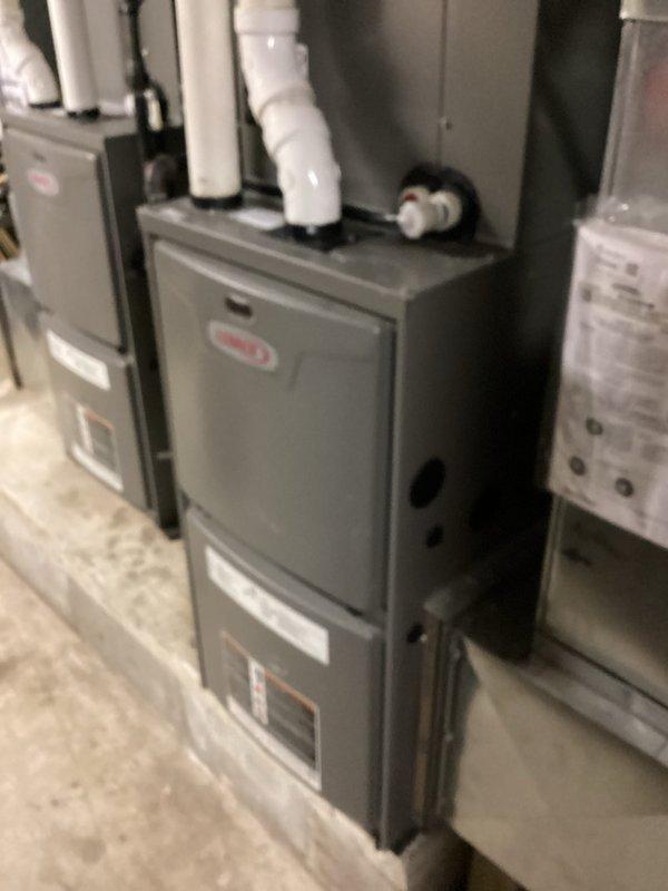 Completed air conditioning tune-ups on three outdoor condensing units at residential property. Performed system diagnostics, refrigerant pressure checks, and standard maintenance procedures on all AC equipment. Furnace tune-ups scheduled for return visit during fall season per customer request.
