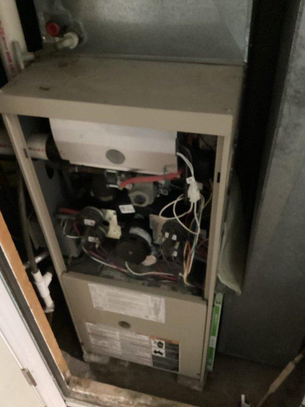 Arrived on-site and performed diagnostic evaluation of furnace unit to confirm control board failure. Presented estimate for control board replacement, obtained customer approval, and proceeded with repair. Replaced defective control board with new OEM component, verified all electrical connections, and tested system operation to ensure proper heating function. Unit restored to full operational status.