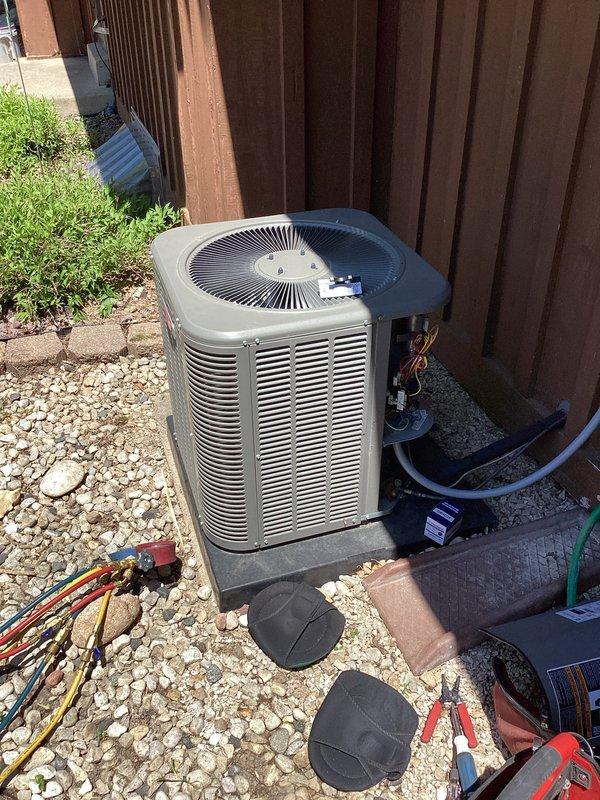 Responded to no cooling call on residential air conditioning system. Upon arrival, diagnosed failed contactor relay preventing compressor operation. Replaced defective contactor, verified proper electrical connections, tested system operation with refrigerant gauges, and confirmed unit returned to normal cooling function.