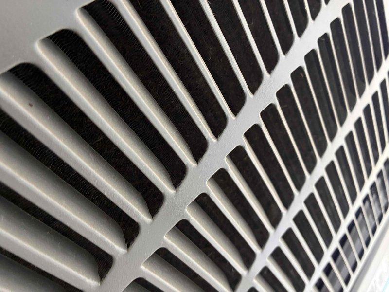 Completed scheduled cooling system maintenance visit as part of membership agreement. Performed comprehensive A/C tune-up including system inspection, filter replacement, and verification of proper operation. Documented existing air return grille condition and replaced dirty pleated air filter with accumulated dust buildup to ensure optimal airflow and system efficiency.