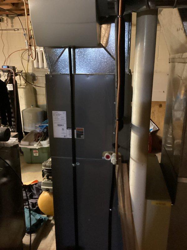 Responded to no cooling call where outdoor condensing unit was not receiving power. Diagnosed electrical issue preventing unit operation. Restored power to outdoor unit, verified proper startup sequence, and confirmed system returned to normal cooling operation with both indoor air handler and outdoor condenser functioning correctly.