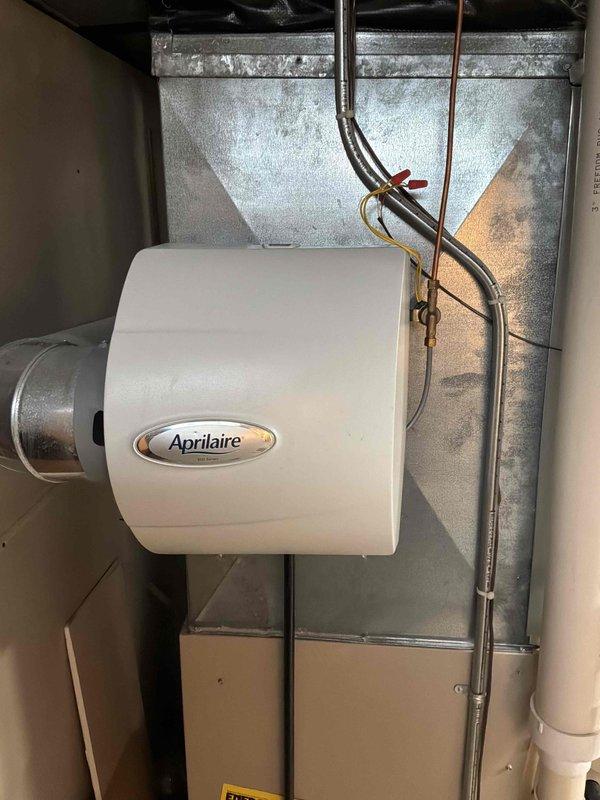 Completed comprehensive estimate for natural gas furnace replacement. Existing furnace is older unit currently operational but requiring repairs with uncertain remaining service life. Evaluated existing HVAC system including humidifier integration, ductwork configuration, and associated plumbing and drainage components to provide replacement recommendations.