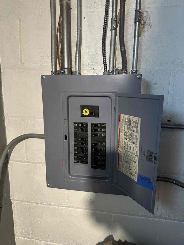 Conducted on-site estimate for mini split installation in home currently served by boiler heating system. Assessed electrical panel capacity and available space in basement utility area to determine feasibility of adding ductless mini split system. Documented existing electrical infrastructure including main panel configuration, available breaker positions, and conduit routing for future installation planning.