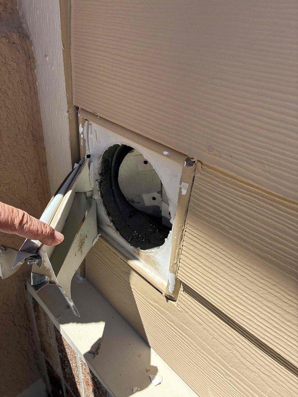 Responded to service call for deteriorated air return vent. Upon inspection, found existing air return vent completely disintegrated and non-functional. Removed damaged vent assembly and installed new return air grille with proper mounting hardware and gasket seal to ensure adequate airflow and system performance. Verified secure installation and proper sealing to prevent air leakage.