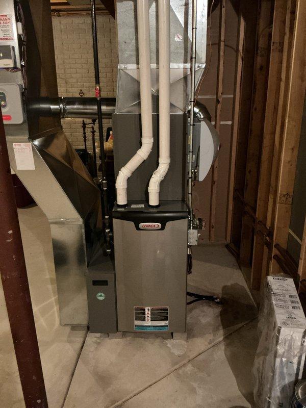 Completed routine cooling system maintenance visit as part of membership agreement. Performed comprehensive tune-up on Lennox furnace system located in basement mechanical room and outdoor condensing unit. Inspected all system components, verified proper operation of condenser fan, checked refrigerant lines, and ensured equipment is operating within manufacturer specifications for the cooling season.