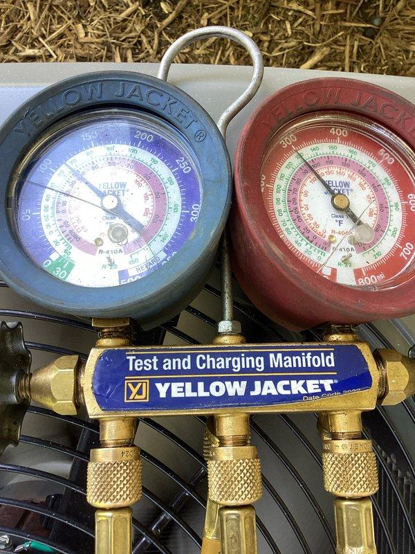 Completed semi-annual preventative maintenance inspection on residential HVAC system as part of recurring service agreement. Performed comprehensive system evaluation including furnace and associated components in mechanical room. Utilized manifold gauge set to verify refrigerant pressures and system performance parameters. Inspected ductwork, humidifier equipment, and all visible piping connections for proper operation and potential issues. All equipment found operating within normal specifications with no immediate repairs required.