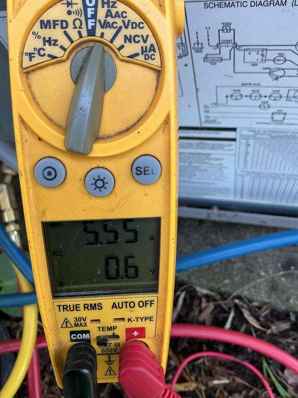 Completed scheduled biannual air conditioning tune-up and preventative maintenance on Bryant HVAC system. Performed comprehensive system inspection including electrical diagnostics with multimeter, measuring amperage draw at 0.6A to verify proper compressor operation. Inspected furnace/air handler unit, ductwork connections, PVC condensate drainage system, and all accessible mechanical components. System operating within normal parameters with no deficiencies noted.