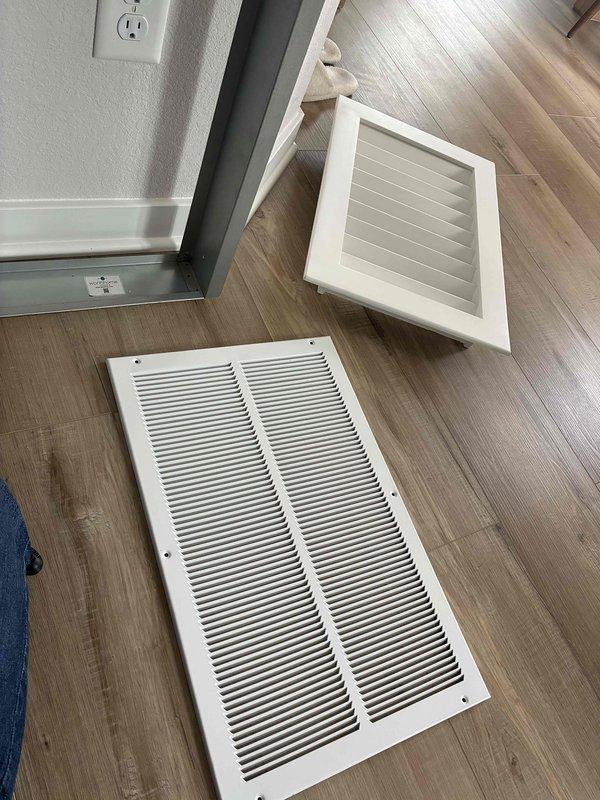 Conducted on-site assessment of damaged ductwork that was bent during attempted installation of customer-provided registers. Evaluated existing duct system and return vent locations to determine necessary repairs and replacements required for proper register installation.