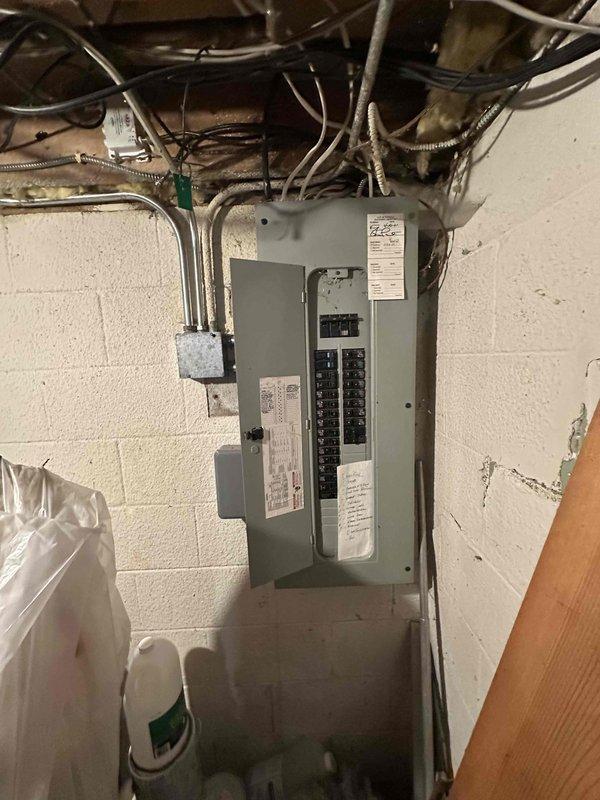 Conducted comprehensive assessment of aging residential HVAC system experiencing multiple operational issues. Evaluated existing furnace and air conditioning equipment located in basement utility area, documenting current system configuration including electrical service panel connections, ductwork layout, and equipment placement alongside water heater. Provided detailed replacement estimate for complete HVAC system upgrade to address reliability concerns and equipment age-related deterioration.
