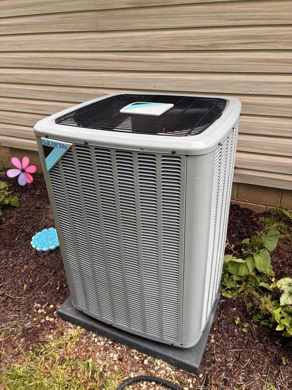 Completed prepaid membership cooling maintenance visit on residential air conditioning system. Performed comprehensive inspection of outdoor condenser unit and electrical components, including capacitor examination and verification of proper wire connections. Unit found in good operating condition with all components functioning within normal parameters.