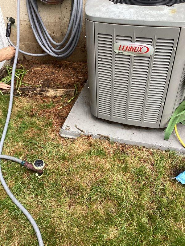 Responded to no cooling complaint on 10+ year old Lennox air conditioning system. Connected refrigerant manifold gauges to assess system pressures and diagnose compressor and refrigerant charge operation. Performed diagnostic testing to determine cause of cooling failure and system performance issues.
