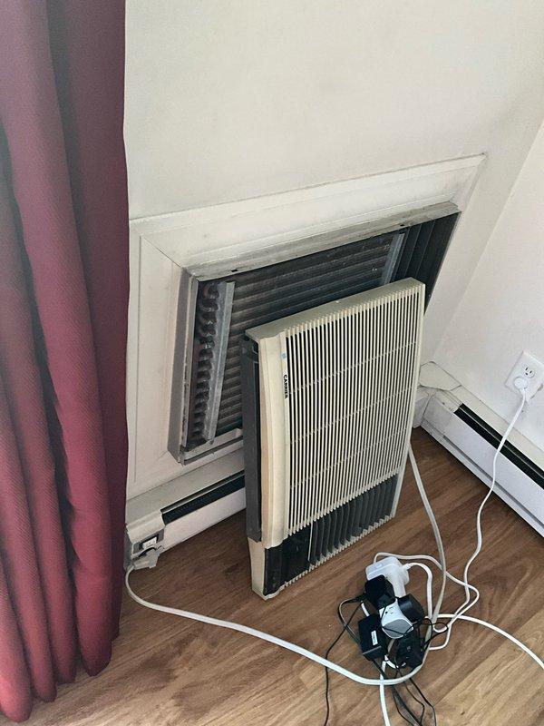 Evaluated existing non-functional wall-mounted air conditioning unit for replacement with mini split system. Assessed current window AC installation and discussed removal of failed unit. Provided estimate for mini split heat pump installation as replacement cooling solution and explored options for upgrading existing electric baseboard heating system to improve overall HVAC efficiency and comfort.