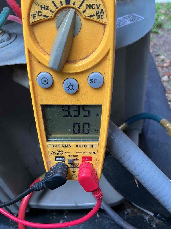 Responded to no cooling call on Lennox residential air conditioning unit. Upon arrival, performed electrical diagnostics using multimeter to test system voltage and verified unit was receiving proper power supply. System evaluated and measurements documented for service records.