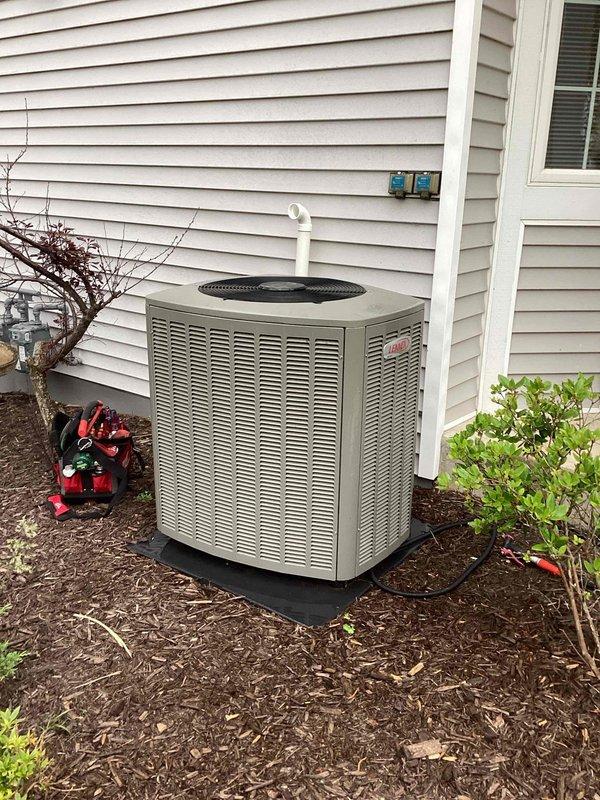 Completed annual cooling system maintenance visit as part of membership agreement. Performed comprehensive tune-up on Lennox furnace and air conditioning system, including inspection of indoor air handler unit and outdoor condenser unit. Verified proper operation of all HVAC components, checked electrical connections, assessed airflow, and replaced 16x25x5 media filter. System operating within normal parameters with no issues identified.