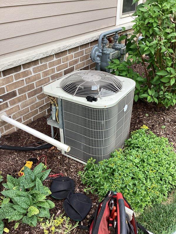 Completed prepaid membership cooling maintenance visit on residential split system. Performed comprehensive inspection of outdoor condensing unit and indoor air handler/furnace system. Checked refrigerant lines, electrical connections, and condensate drainage. Verified proper operation of all HVAC components including blower motor, compressor, and thermostat controls. System found to be operating within normal parameters with no deficiencies noted.