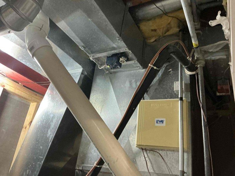 Completed comprehensive estimate for replacement of non-functional natural gas furnace and air conditioning system located in basement mechanical room. Evaluated existing HVAC equipment including air handler, ductwork configuration, electrical controls, and refrigerant line routing to determine replacement specifications and scope of work required for complete system installation.