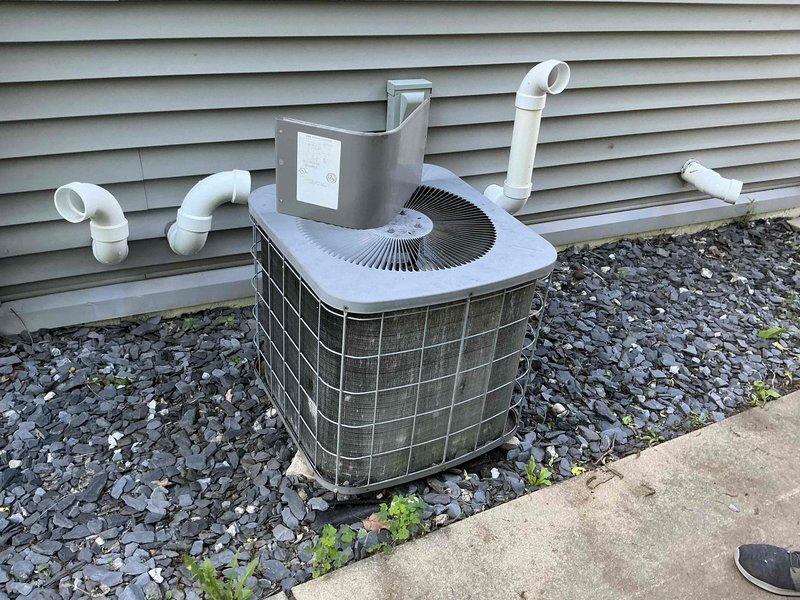 Conducted on-site estimate for complete HVAC system replacement at residential property. Existing air conditioning unit had failed, and LP furnace located in basement exceeded 20 years of service life, warranting full system evaluation and replacement recommendations.