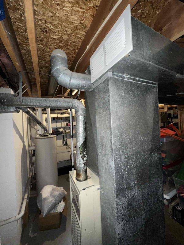 Conducted comprehensive estimate for complete HVAC system replacement including furnace and air conditioning unit. Existing AC system experienced failure and requires full replacement along with aging furnace equipment. Assessed current mechanical room configuration, existing ductwork system, electrical panel capacity, and utility connections to determine specifications for new equipment installation.