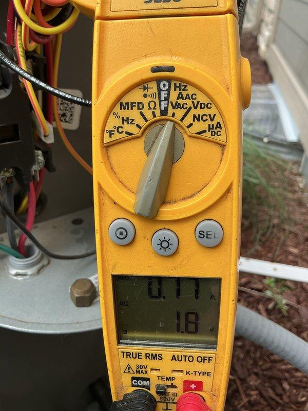 Completed scheduled cooling system maintenance visit under membership agreement. Performed comprehensive A/C tune-up on Lennox system, including electrical diagnostics with multimeter showing capacitor reading of 1.8 MFD. Inspected indoor furnace unit and verified proper operation of all components, venting system, and refrigerant lines. System operating within normal parameters with no issues identified.