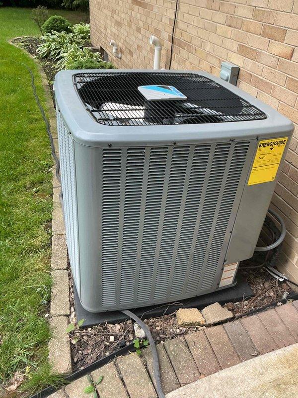 Completed routine cooling season maintenance visit per membership agreement. Performed comprehensive system inspection of outdoor condensing unit, verified electrical measurements using clamp meter showing nominal capacitor readings, and checked refrigerant pressures with manifold gauges to confirm proper system charge and operation. All components found operating within manufacturer specifications with no repairs needed at this time.