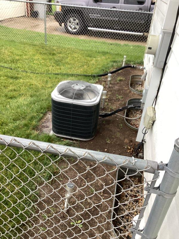 Completed comprehensive HVAC tune-up service on residential split system. Performed inspection and maintenance on outdoor condensing unit and indoor furnace, verified proper operation of all components, checked refrigerant lines and PVC drainage system for proper installation and function. All equipment found to be operating within normal parameters with no immediate service needs identified.