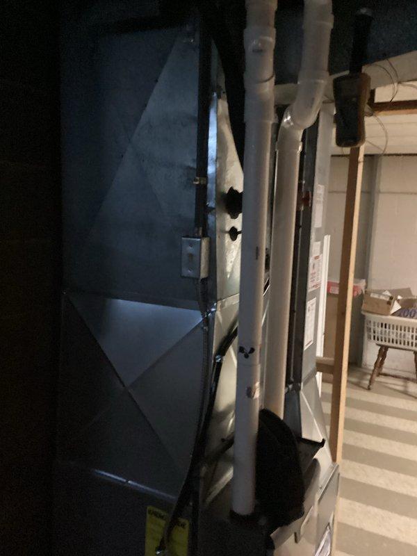 Completed comprehensive HVAC tune-up service on residential split system. Performed inspection and maintenance on outdoor condensing unit and indoor furnace, verified proper operation of all components, checked refrigerant lines and PVC drainage system for proper installation and function. All equipment found to be operating within normal parameters with no immediate service needs identified.