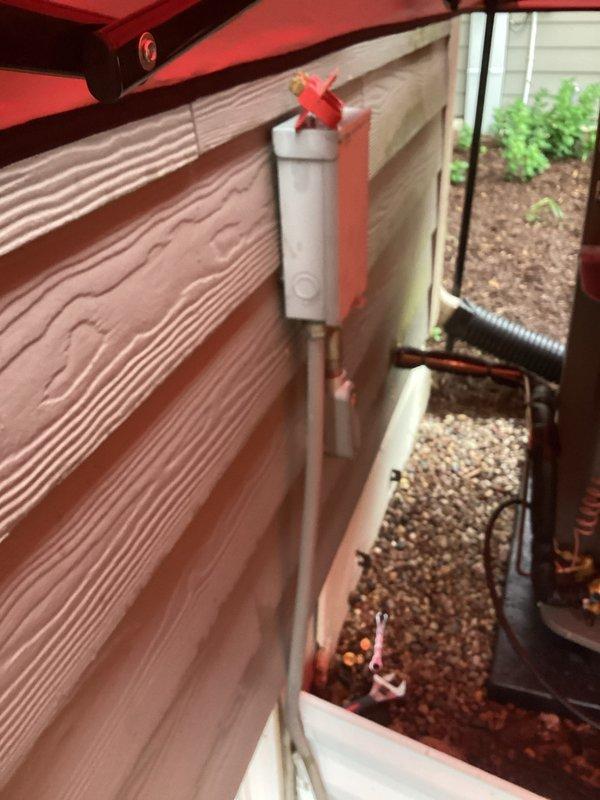 Completed full HVAC system installation including new furnace, air conditioning unit, S40 thermostat, F100 media air cleaner, return platform, and Patriot condensate pump. Coordinated with electrician for proper electrical connections and obtained all necessary permits prior to installation. Installed outdoor condensing unit on concrete pad with proper refrigerant line routing and insulation, mounted new furnace with integrated return air platform in mechanical space, and installed PVC condensate drainage system with vertical discharge pipe secured to exterior siding. Commissioned system with complete startup procedures, verified proper refrigerant charge and pressures using digital manifold gauges, confirmed electrical connections meet code requirements, and tested all system components for proper operation including airflow, temperature differential, and safety controls.