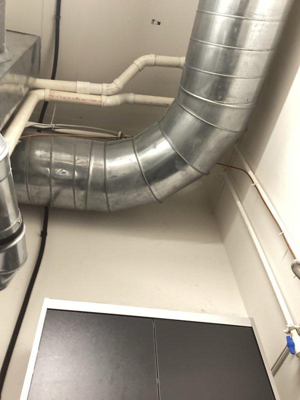 Completed full furnace installation in mechanical room with required permits and electrical coordination. Installed new furnace unit with proper ductwork connections, including galvanized steel supply and return plenums with elbow transitions. Ran all electrical wiring through metallic conduit to unit, completed internal wiring connections, and ensured proper integration with existing HVAC ductwork system. Installed PVC condensate drain piping and venting per manufacturer specifications. All components tested and operational upon completion.