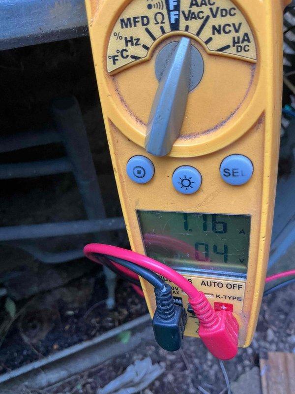Completed comprehensive AC tune-up on 15-year-old cooling system addressing customer concerns regarding condensation leakage and damaged filter slot with jagged, bent edges causing difficulty with filter replacement. Performed standard maintenance protocol including system diagnostics, electrical measurements, and component inspection of outdoor condensing unit. Documented equipment condition with detailed photography and verified proper system operation upon completion.