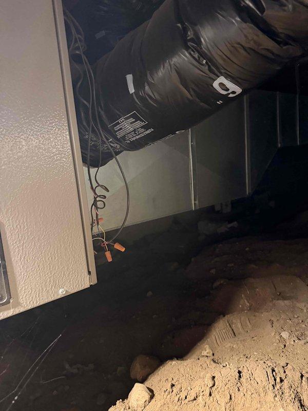 Completed comprehensive tune-up service on oil furnace system located in basement utility area and mini-split air handler unit installed in attic crawl space. Performed standard maintenance procedures including inspection of all electrical connections, ductwork, and system components to ensure proper operation and efficiency for both heating and cooling systems.