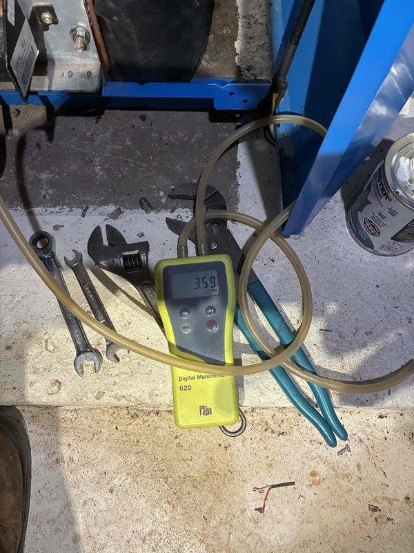 Completed comprehensive 80% efficiency boiler tune-up including full system inspection and combustion analysis. Removed and inspected gas valve assembly, verified proper operation of all safety controls, and measured gas pressure at 35.9 using digital manometer to ensure optimal fuel delivery. Cleaned and adjusted burner components, confirmed proper venting, and tested all operational sequences to manufacturer specifications.