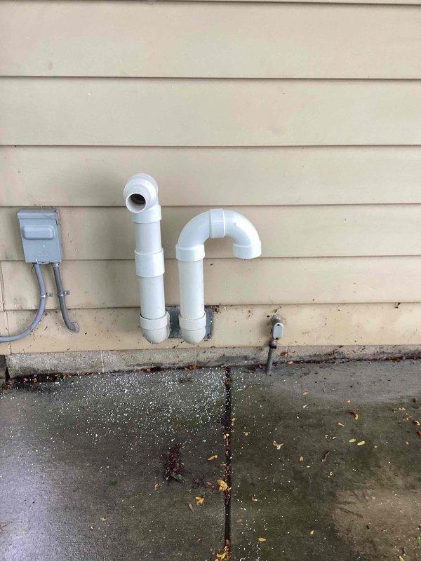 Completed installation of new high-efficiency furnace system with proper permitting and electrical work coordinated. Installed EL297UH090XV48CK-02 unit with exterior PVC venting and intake piping configured through foundation, ensuring proper condensate drainage and code-compliant termination. All components labeled and documented per manufacturer specifications.