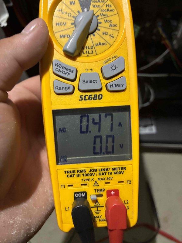 Completed furnace tune-up and air conditioning tune-up on residential HVAC system. Performed comprehensive inspection of electrical components, verified amperage draw at 0.47A, inspected capacitor and wiring connections, and confirmed all components operating within normal parameters.