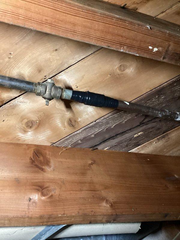 Responded to gas leak call after utility company visit and identified defective gas valve requiring replacement. Accessed furnace unit, inspected gas line connections and valve assembly, and documented equipment condition and gas piping configuration for repair estimate and parts ordering.
